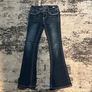 Grace Women's Dark Blue Wide Leg Jeans